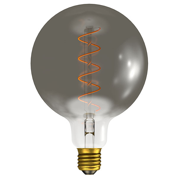 LED 4W Vintage Soft Coil 125mm Dimmable Gunmetal Globe - ES - 1800K  